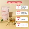 The Basics Woman Sabor Menta Verde - Infusión Equilibrante Hormonal con Canela, Raíz de Jengibre, Shatavari, Ashwagandha y Hoja de Ortiga - Suplemento Herbal