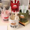 Cartoon Pen Holder Desktop Pen Organizer for Office Desk Storage Cute Pencil Marker Holder Simple Retro Storage Bucket
