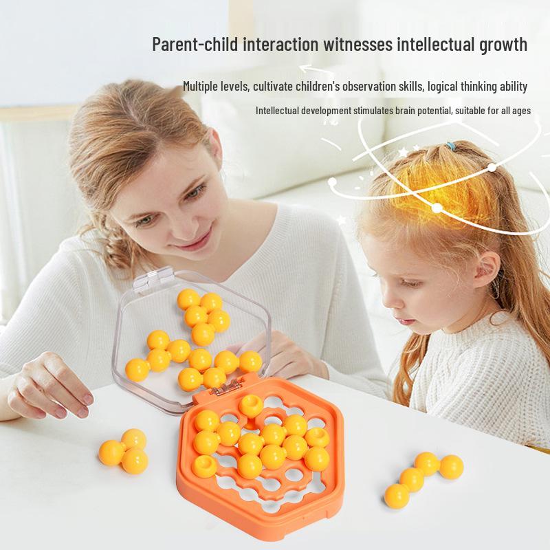 Colorful Bead Puzzle Ball: Inspires Logic, Thinking & Intellectual Growth with Multiple Levels.