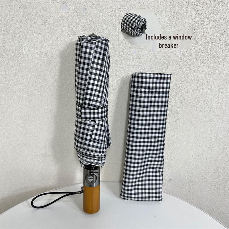 OIMG 10-Bone Semi-Automatic Folding Umbrella