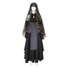 Hyuuga Anime Naruto Hinata Wedding Dress Set Veil Necklace Sleeve Cosplay Outfit