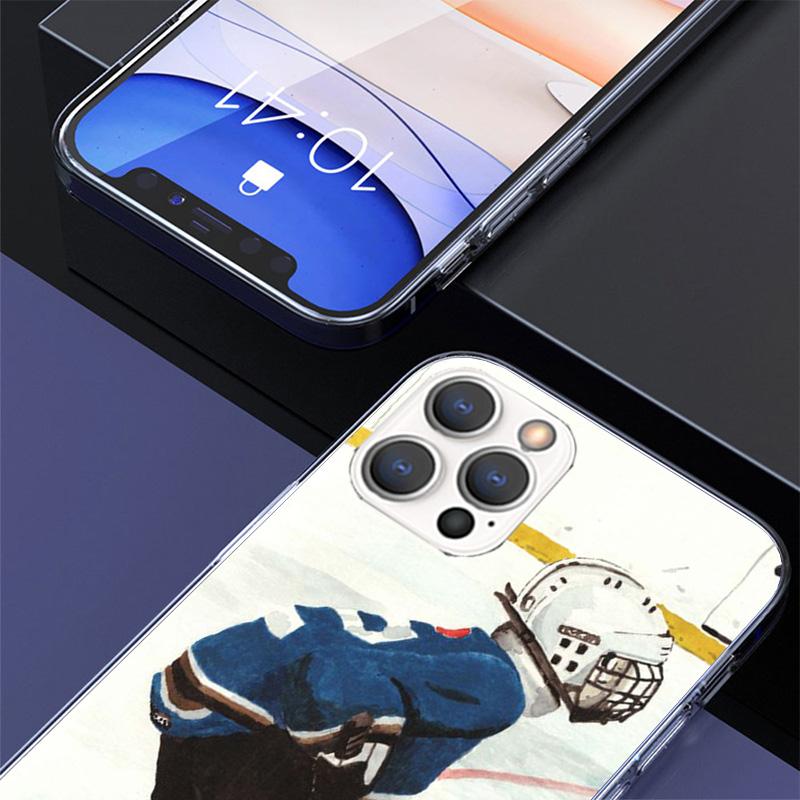 Ice Hockey Rink Sport Phone Case For iPhone 17 Air 16 15 Pro Max 14 Plus 13 Mini 12 11 Cover 7 8 SE Silicone Shell Print Fundas