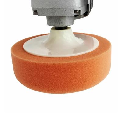 3* Têtes de Polish Orange 3 pièces 3x Têtes d'Éponge de Lustrage Diamètre 150MM/6 Pouces Pour Lustrage de Voiture