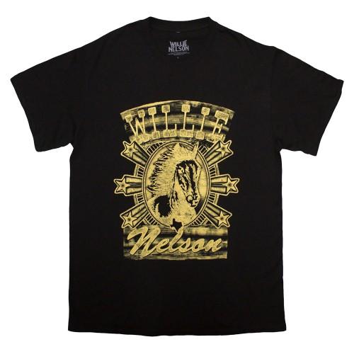 Willie Nelson Unisex Adult Horse T-Shirt