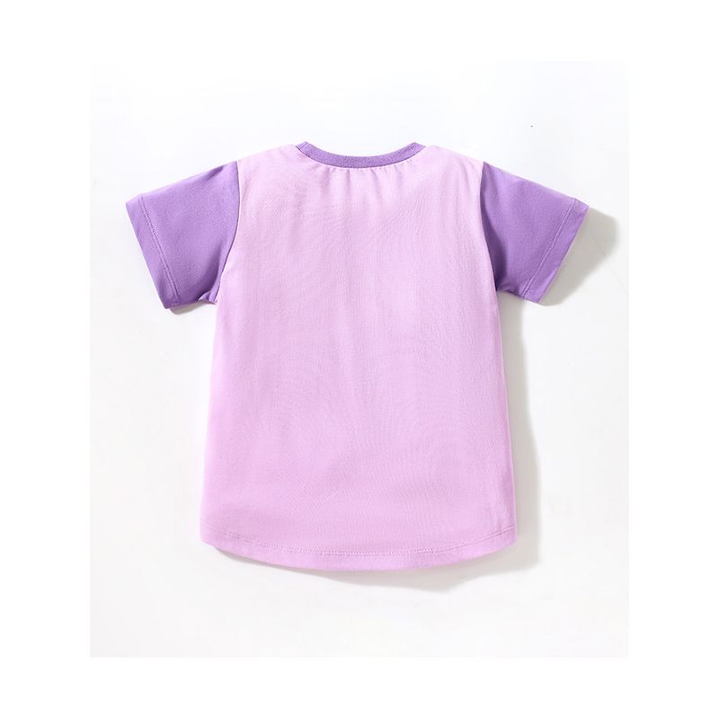 Foreign Trade Children's Clothing Girls' Round Neck Short-Sleeved T-Shirt 23 Summer Style Unicorn Base Shirt Pure Cotton Purple Top 8
