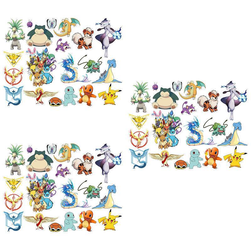 Autocolant de perete Pokémon cu material PVC pentru decorarea dormitorului copiilor și a sălii de clasă