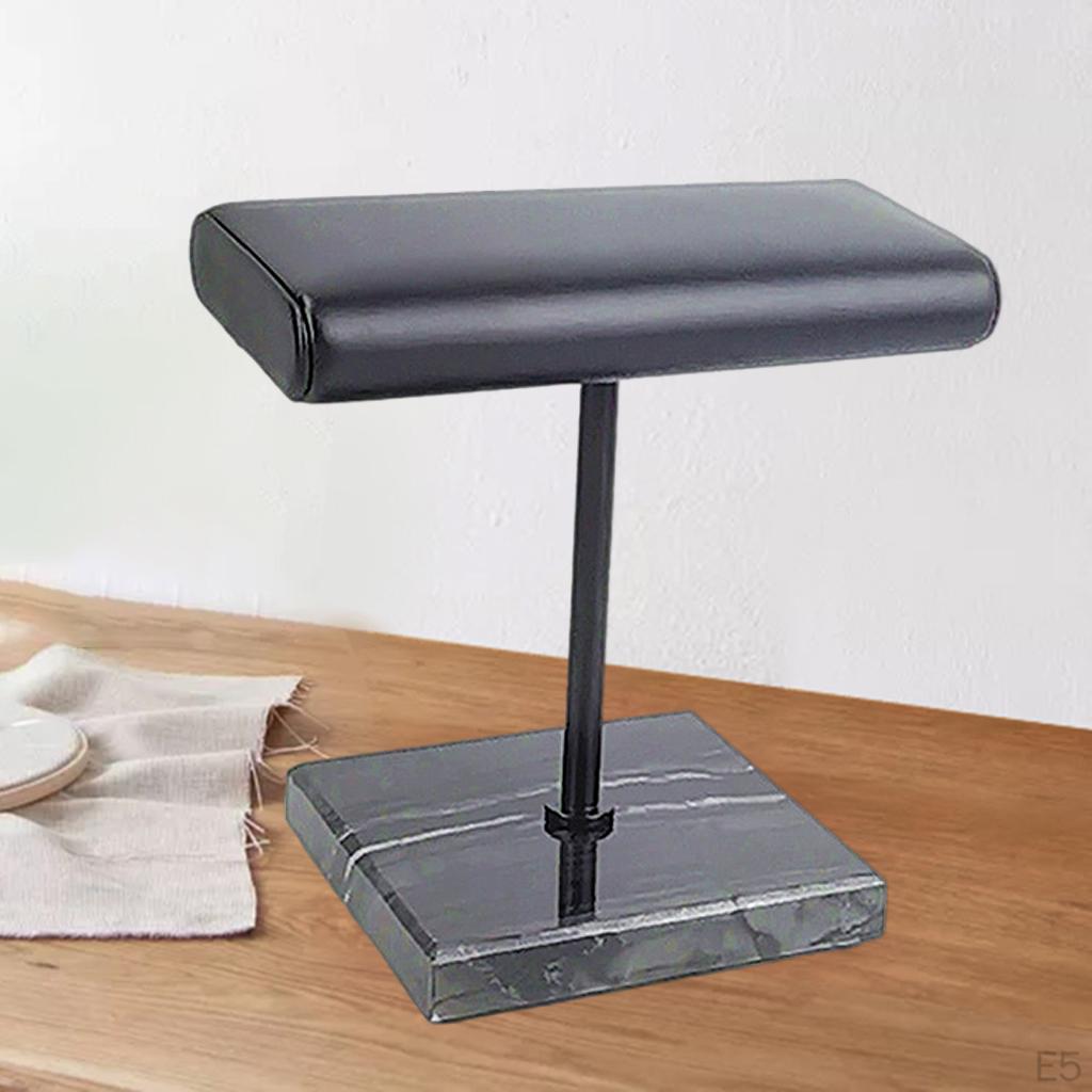 - Handcrafted Leather and Marble Watch Display Stand for Both Men' Women's Wrist Watches the