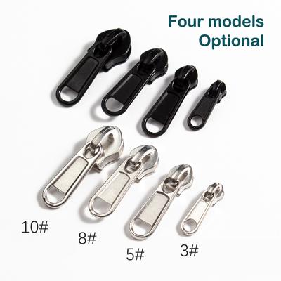 5/8Pcs 4 Sizes Universal Instant Fix Zipper Repair Replacement Slider Zippers