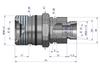 Szybkozłącze Hydrauliczne Skręcane Gniazdo M22X1.5 Gwint Zewnętrzny 300Bar Waryński