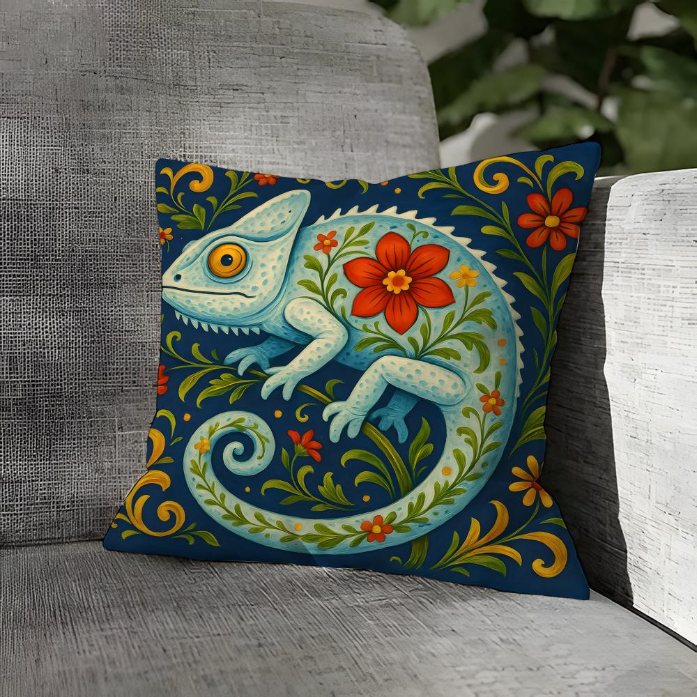 Natural Floral Colors Animal Print Pillow Case Linen Pillows Case Cushions Case Sofa Pillows Case Decor Home