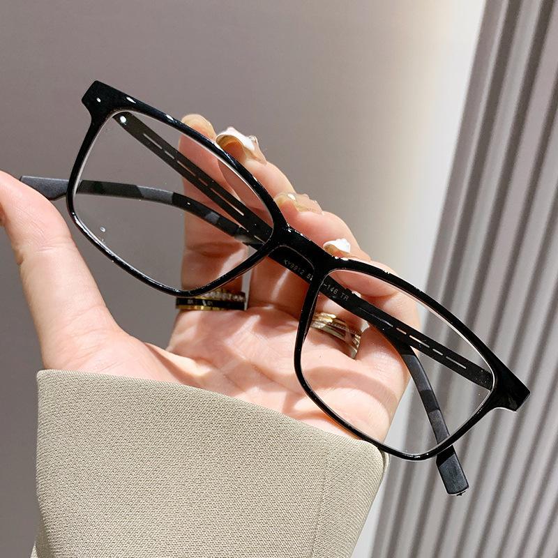 6PCS Anti-blue Light Reading Glasses for Men Business Grade Long-sighted Glasses Stainless Steel Frame