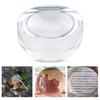 6x Magnifying Semicircular Acrylic Desktop for Christmas Gift Glass, Dome, Paperweight, Magnifier, Reading, Newspapers, Magazines, Maps,