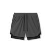 Men's 2-in-1 Running Shorts Breathable Quick Dry Athletic Workout Shorts