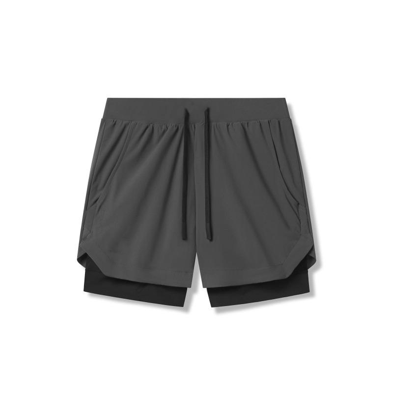 Men's 2-in-1 Running Shorts Breathable Quick Dry Athletic Workout Shorts