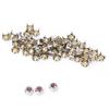 50Pcs 7Mm Silver Round Claw A Grade Rhinestones Colored Diamonds For Crafts And Decoration  Clothing Bags And Accessories