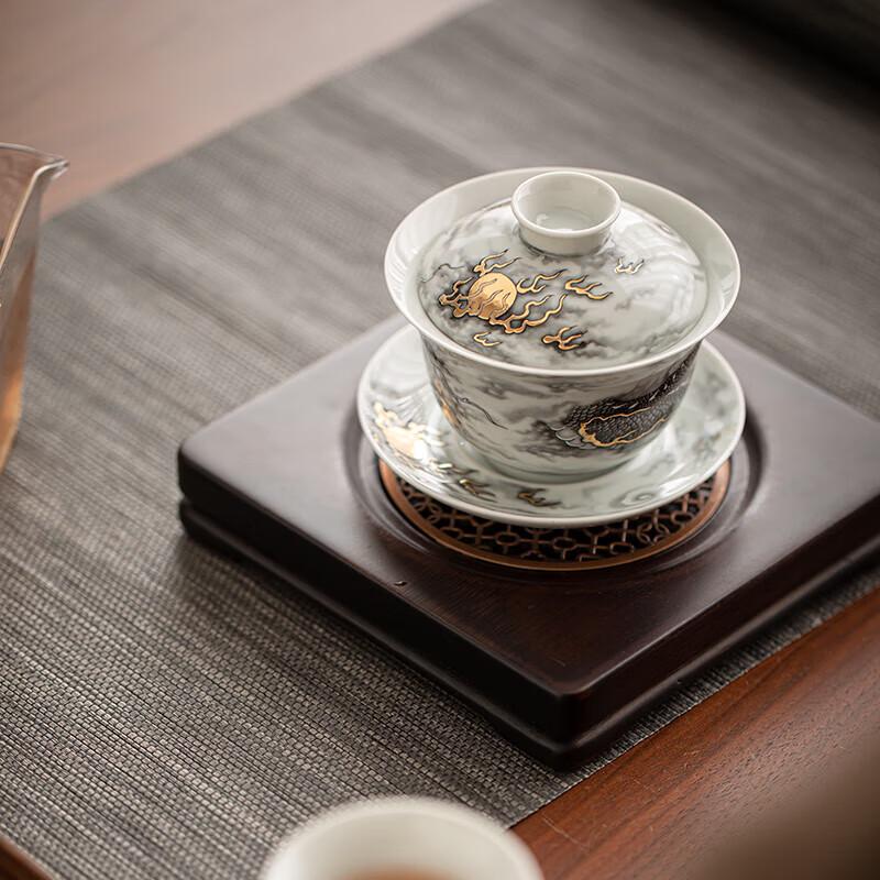 Su Shi Ceramic Dragon Gaiwan