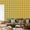 Wallpaper Yellow and blue checkered gold, yellow and lime 50x1000