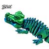 Realistic PLA Animal Model 3D Printed Articulated Crocodile Toy, Flexible Reptile Figure, Fidget Toy for Creative Desktop Decoration Stress