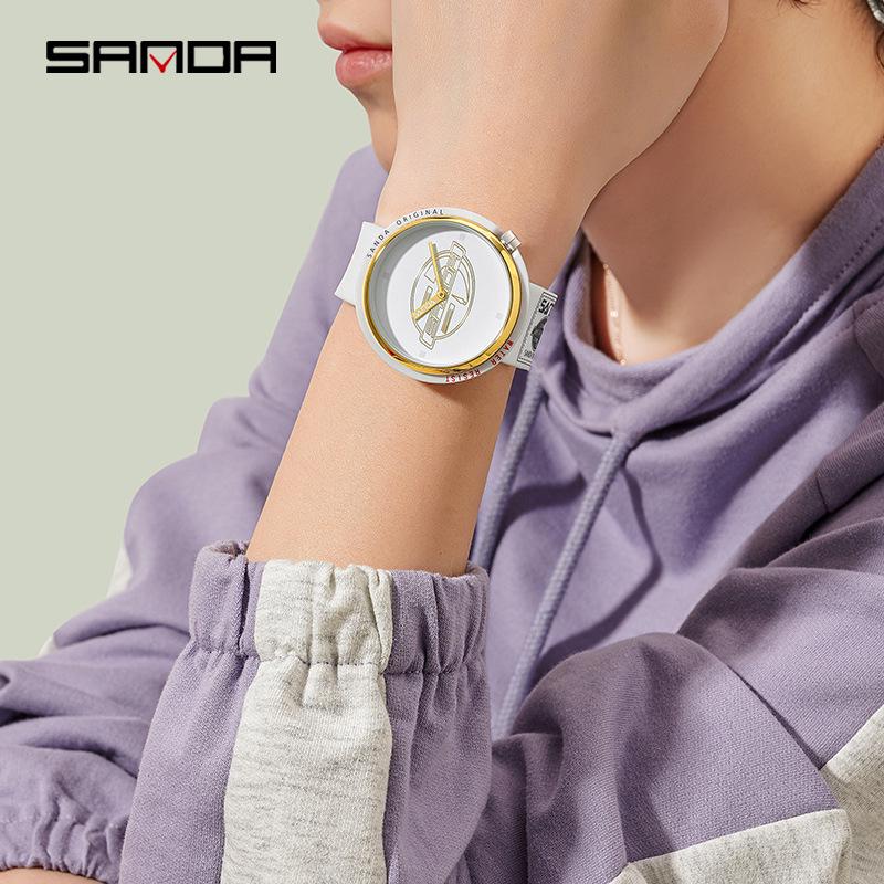 Sanda Creative Quartz Cosplay Watch - Unisex Silicone Fashion for Youth & Students