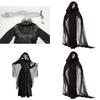 Weibliches Zombie-Brautkostüm Halloween Cosplay Party Geist Hexe Oder Vampir Outfit Polyesterstoff