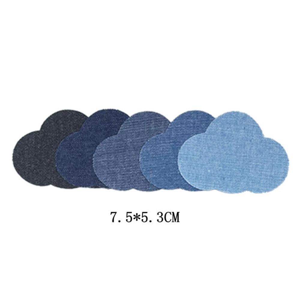 Cute Pattern Iron-on Patches 5 Colors Embroidered Patches Cute Jeans Patches  for Jeans Repair