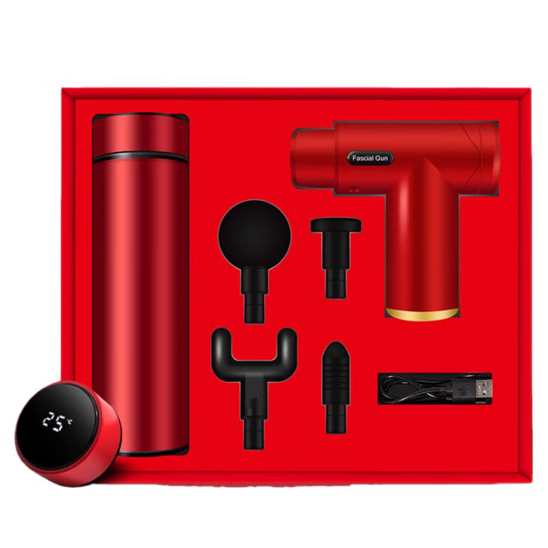 Massage Gun & Smart Thermos Mug Gift Set