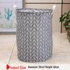Waterproof Cotton Linen Laundry Basket and Toy Storage Hamper