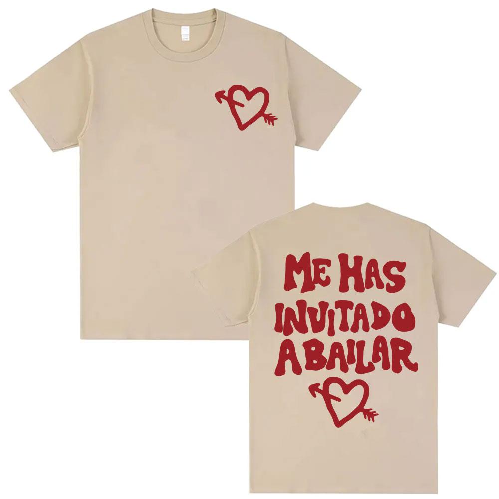 

Dani Fernandez Me Has Invitado A Bailar Merch Tshirts Men Women Casual Crewneck Summer Shirts Fashion Gothic Oversized T Shirt 4XL