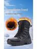 Men's Winter Waterproof High-Top Fleece-Lined Hiking Boots – Non-Slip Snow Boots for Outdoors