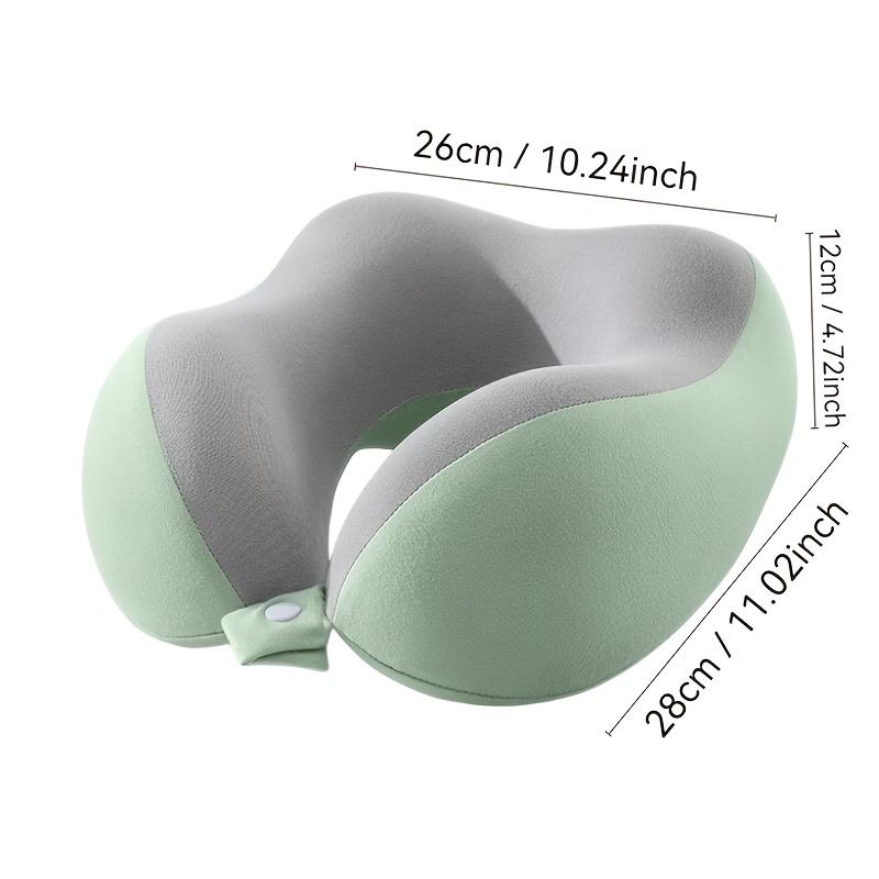 1PC Ergonomic U-Shaped Neck Pillow Strap Storage Bag - Memory Sponge Travel and Office Support, Removable and Machine Wash Cover, Lightweight Portable