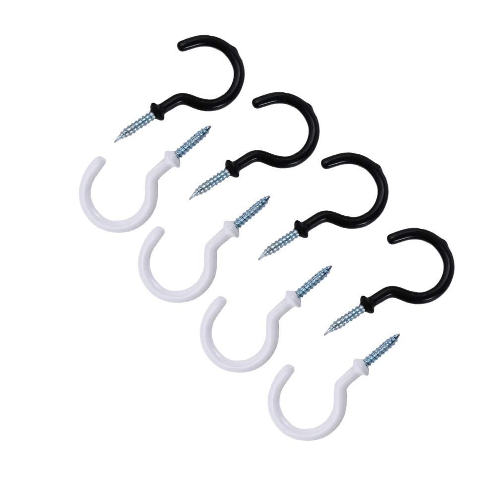 Weißer Schwerlast-Schraub-Halter für Heimaufbewahrung Deckenhaken Wandmontierte Tassenhaken Becheraufhänger