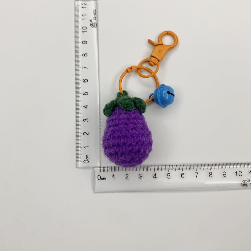 Handmade Halloween Pumpkin Crochet Keychains & Ornaments