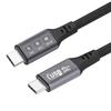 Fast Speed USB4 Cable Supports 240W Charging 6K Display 40Gbps Transfer For 3/4 Nylons Braideds Type C Cord