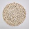 Cup Coaster Flower-shaped Hear Resistant Straw Handmade Woven Exquisite Table Cup Mats for Home