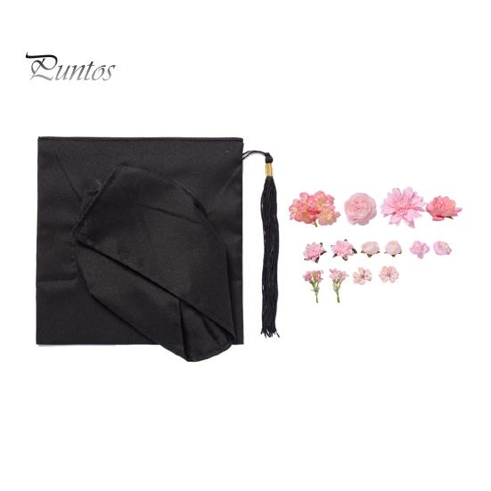 

Набор аксессуаров для украшения выпускного колпачка своими руками 2025 Украшение на выпускной колпачок с искусственным цветком розы для выпускных церемоний и вечеринок розовый