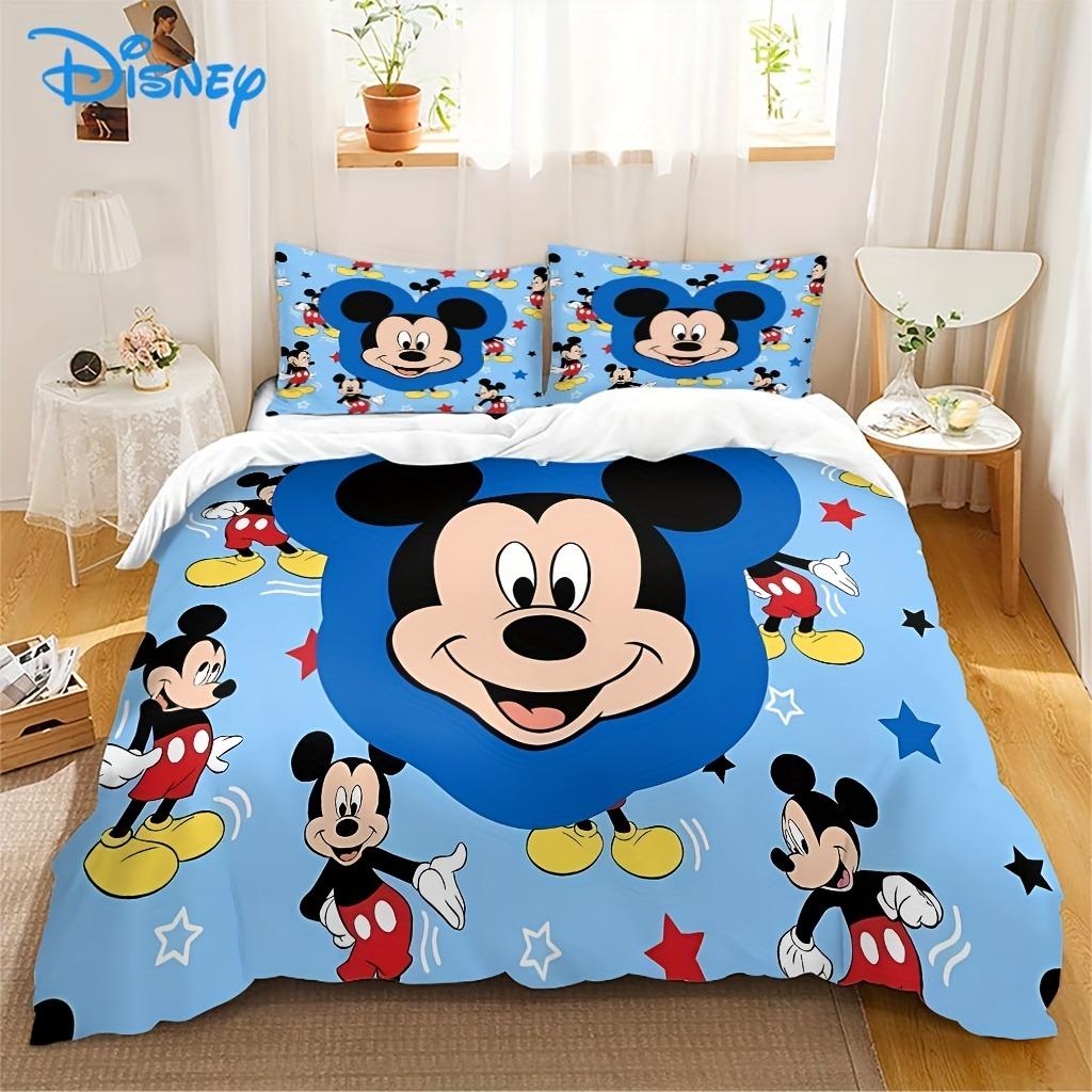 Conjunto de Capa de Edredom Mickey Anya Forger Edredom Roupa de Cama 3D Conjunto de Roupa de Cama Infantil 3 Peças 1 Capa de Edredom Tamanho King