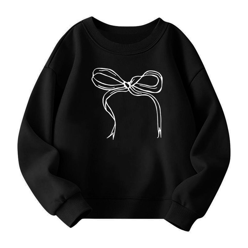 Jerséis de cuello redondo para niñas para niños Tops de bebé estampados