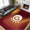 Crystal Velvet Rug Custom Name Text, Soft Non Slip Floor Mat Home DecorGalatasaray FC