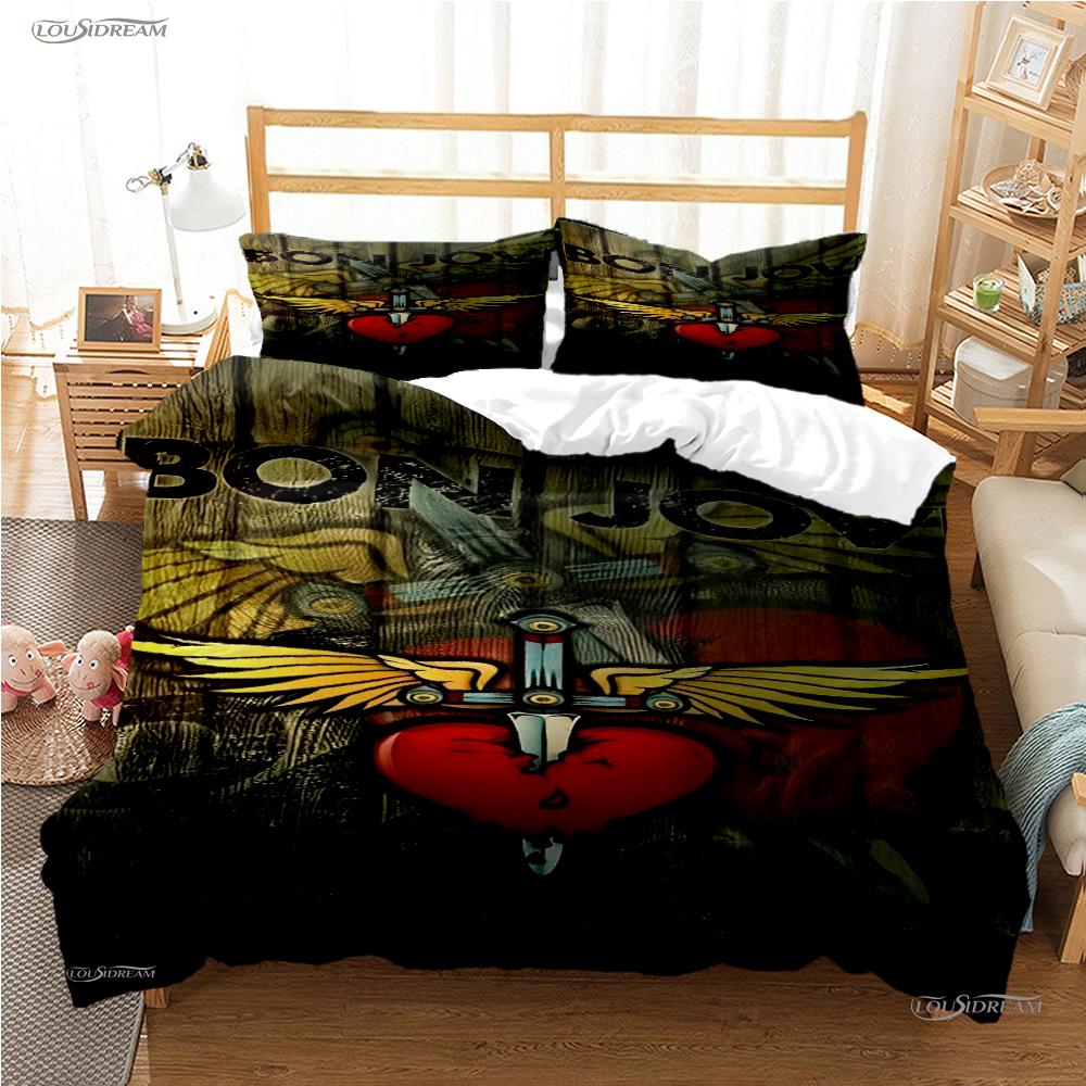 Casal Rock Band All Season Duvet Cover Comforter Bedding Sets Soft Quilt Cover and Pillowcases Boys Single/Double/Queen/King