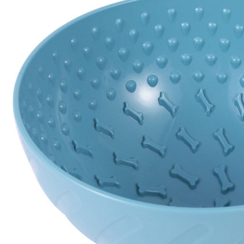 Dog Lick Bowl Interactive Large Capacity Anxiety Boredom Relief Pet Slow Feeder Bowl for Dogs Puppies Cats Pets Blue