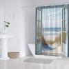 Diverse Style Shower Curtain With Hooks Waterproof Easy Install Washable For Home Hotel Dorm Bathroom Decoration