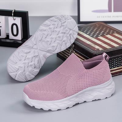 Hochwertige Damen Schuhe Sneaker Plateau Walking Schuhe Mode Gestrickte Freizeit Slipper Leichtgewicht Herren Freizeitschuhe Größe 36-45