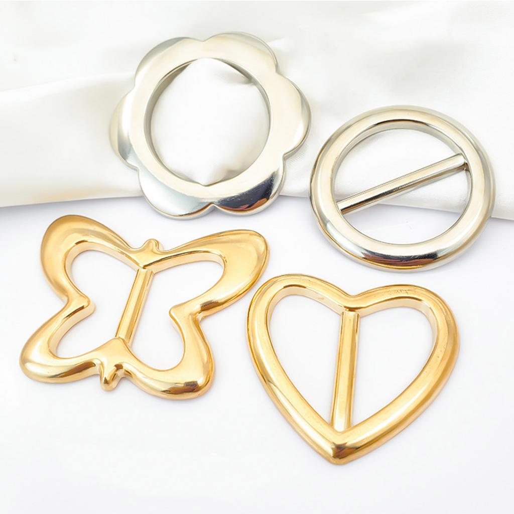 Practical Multiple Type Veil Weights DIY Components Western Simple Elegant Style Metal Belt Buckle for Adult Unisex