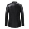 European size crocodile leather jacket men's youth pu leather jacket suit collar business casual leather jacket men's season thin
