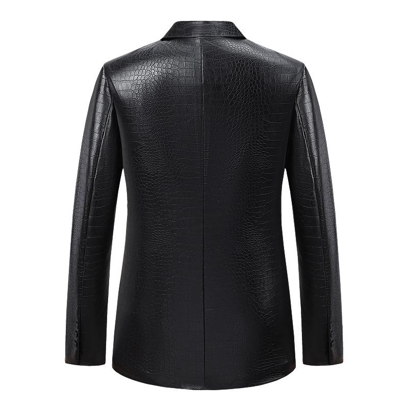 Куртка из крокодиловой кожи для молодых мужчин — фото 4