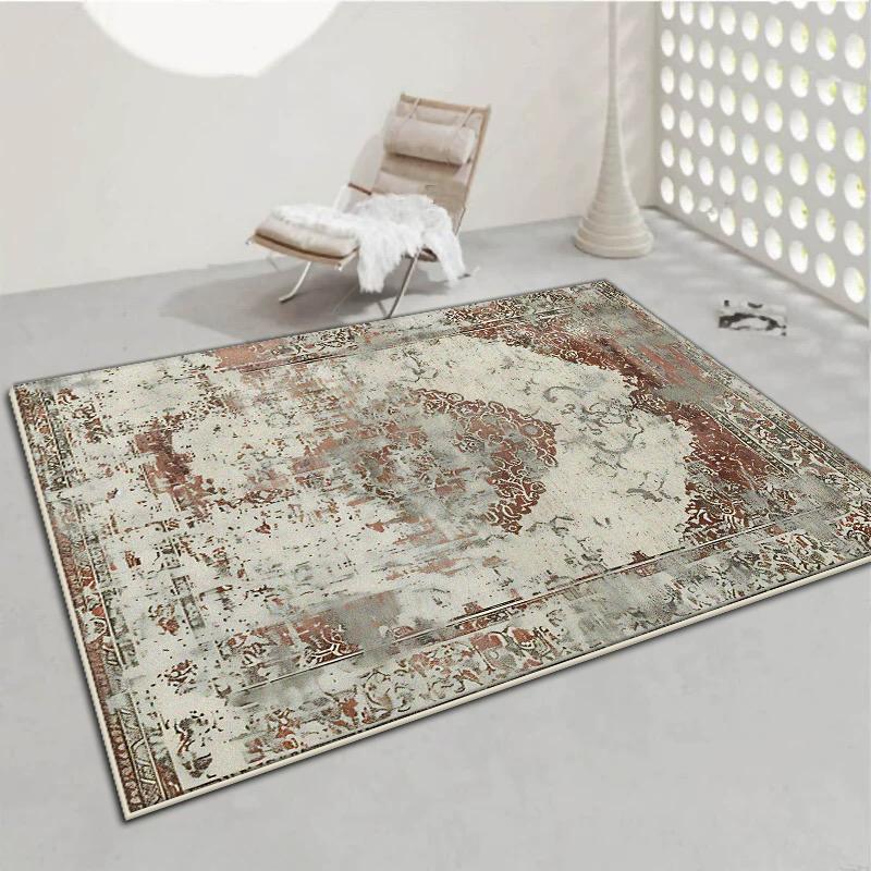 Amerikanischer Stil Persien Großer Teppich Wohnzimmer Dekoration Zuhause Sofa Bereich Teppiche Schlafzimmer Garderobe Fußmatte Waschbar Rutschfest