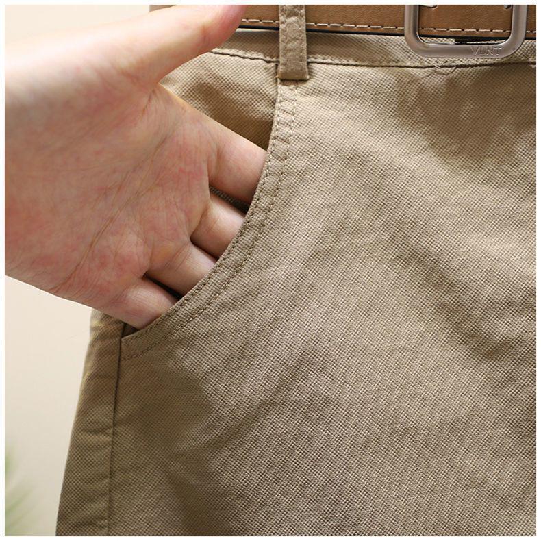2026 Korean Style Women's Slimming Cotton Shorts with Buttoned Elastic Waist