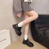 British Style Thick-soled Heightening Small Leather Shoes for Women 2025 This Year's New Soft-soled Comfortable and Lightweight College Style Lo