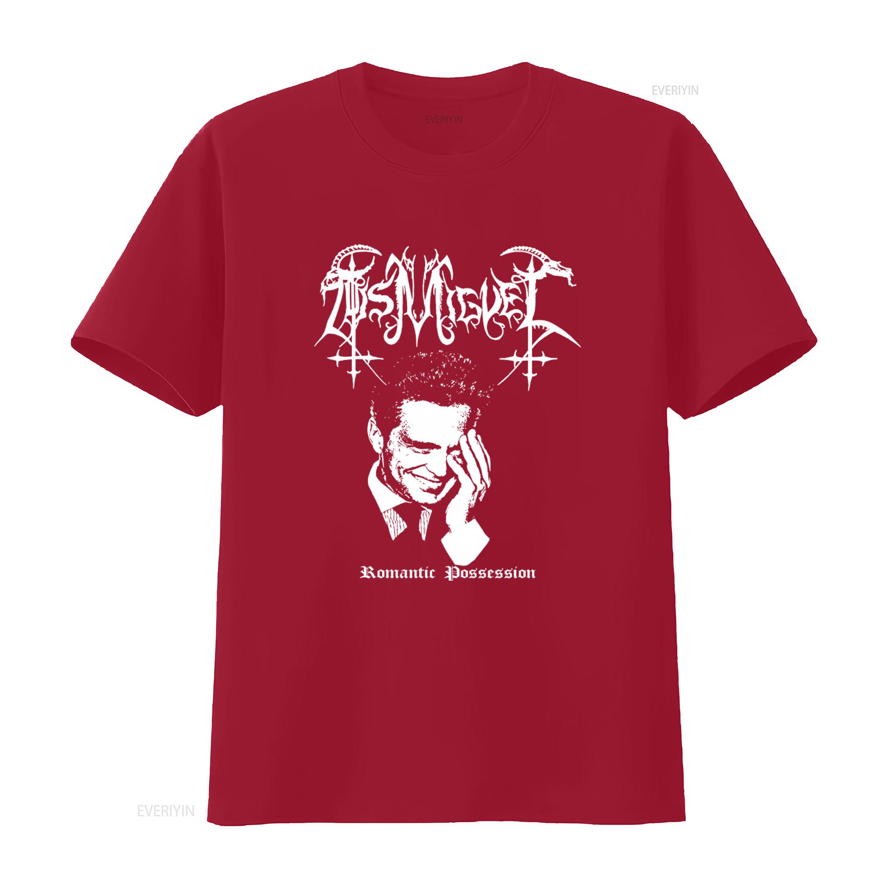 

LUIS MIGUEL T Shirt Romantic Possession Gothic Parody Print Fashion vintage Washed Stylish graphic Top For Everyday Wear S