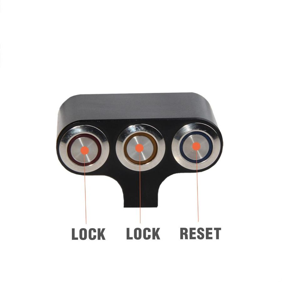 Motorcycle Handlebar Switch Auto-reset &-Latch LED Light Fog Horn